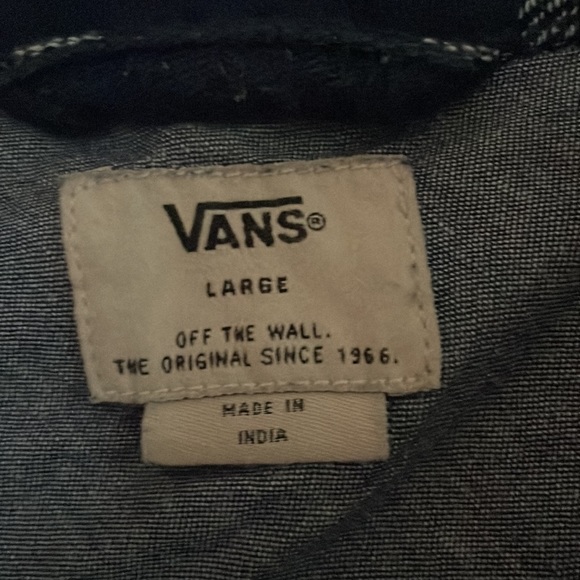 Vans men’s flannel shirt -size L - Picture 2 of 3